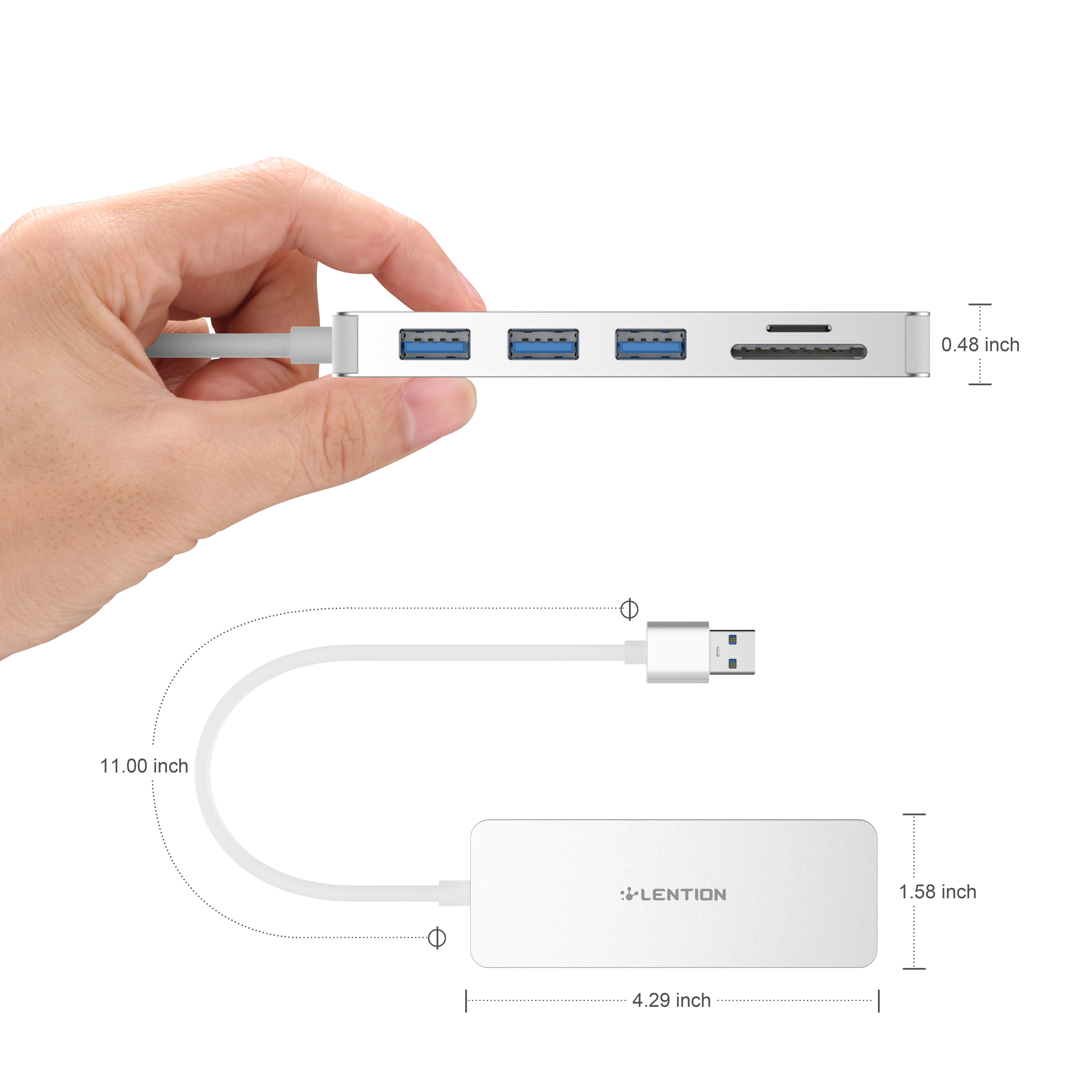 هاب USB-A لنشن H15