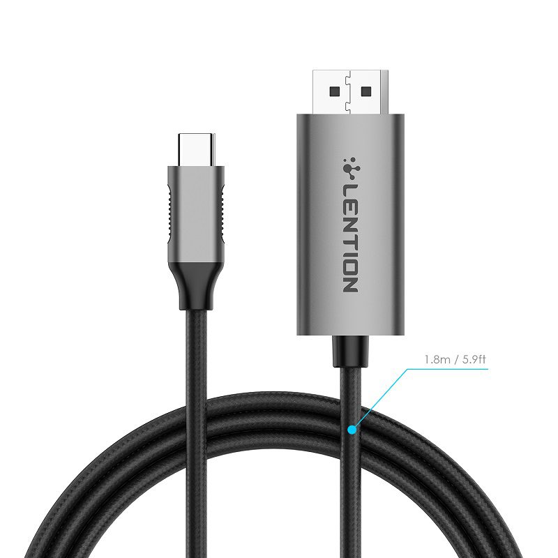 کابل تبدیل USB-C به DisplayPort طول 1.8 متر