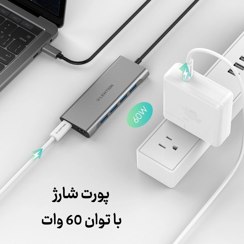 قیمت هاب 6 پورت C35 1M USB C دیجیکالا و قیمت ترب هاب 6 پورت C35 1M USB C