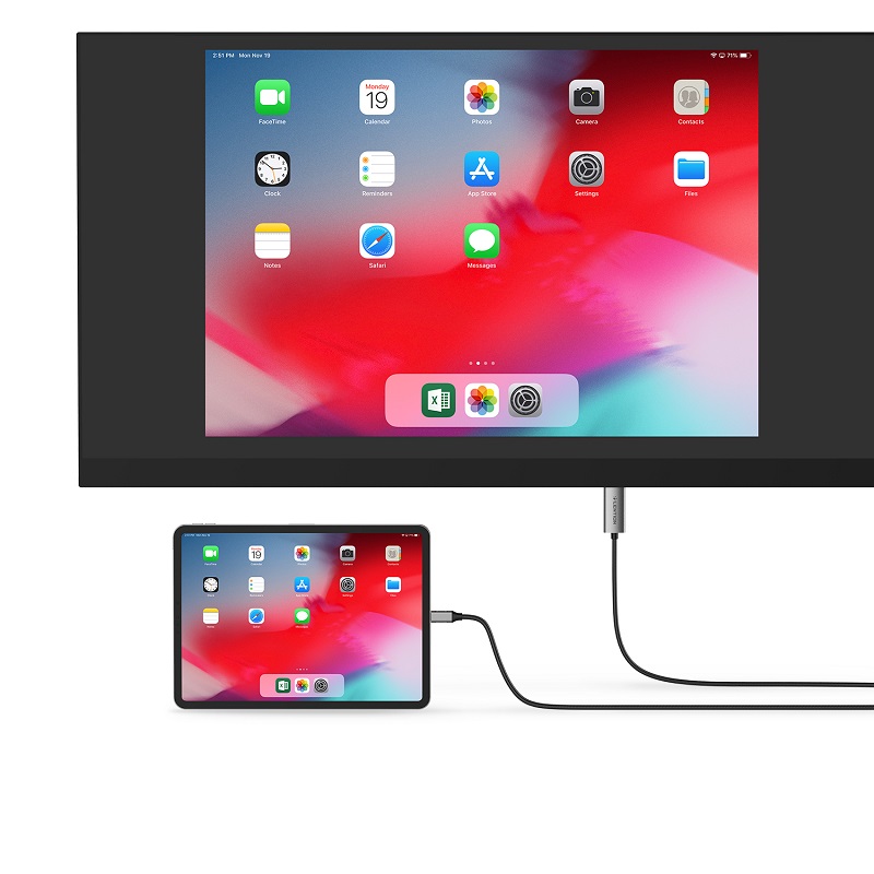 قیمت کابل تبدیل USB C به HDMI طول 3 متر CU707 دیجیکالا و قیمت ترب کابل لنشن مدل CU-707