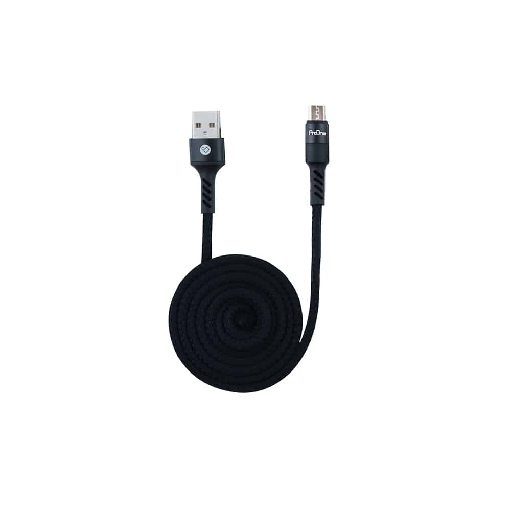 کابل تبدیل USB به microUSB پرووان مدل PCC335M طول 1 متر قیمت پرووان لوازم جانبی ProOne پرووان قیمت لوازم جانبی ProOne کابل و دانگل