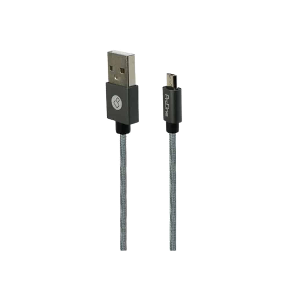 کابل تبدیل USB به MicroUSB پرووان مدل PCC195 طول 2 متر قیمت پرووان لوازم جانبی ProOne پرووان قیمت لوازم جانبی ProOne کابل و دانگل