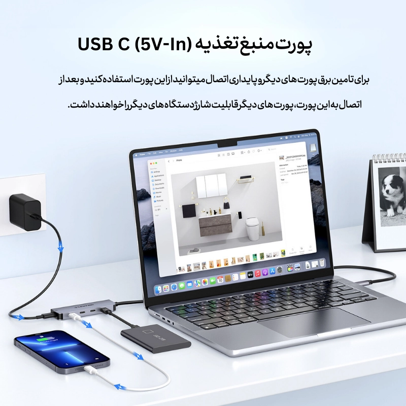 قیمت هاب 5 پورت CE31 USB C دیجیکالا و قیمت ترب 