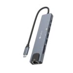 هاب 8 پورت USB-C پرووان مدل PHU595 قیمت پرووان لوازم جانبی ProOne پرووان قیمت لوازم جانبی ProOne هاب و شبکه