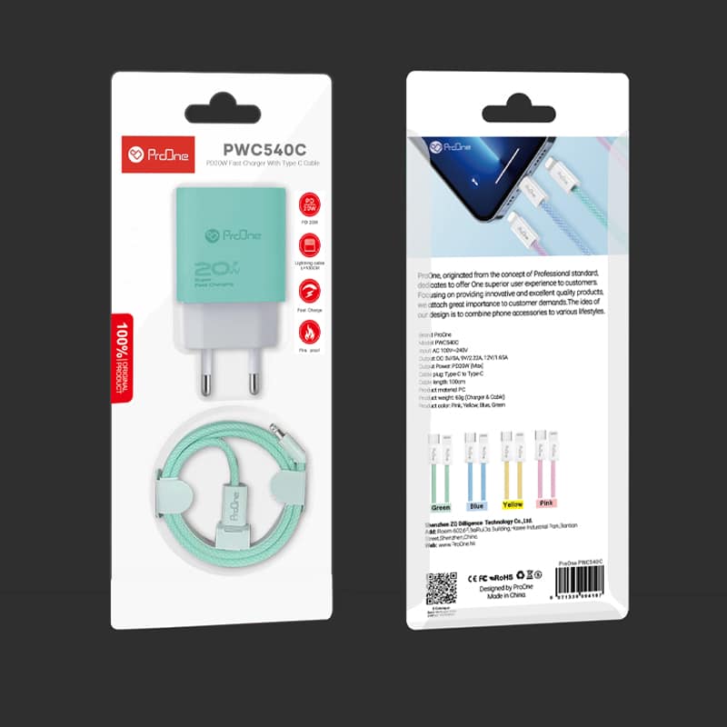 PWC540C از فناوری‌های شارژ سریع Quick Charge 3.0 و USB PD پشتیبانی می‌کند که به شما امکان می‌دهد گوشی‌های هوشمند خود را با سرعت بالا شارژ کنید.