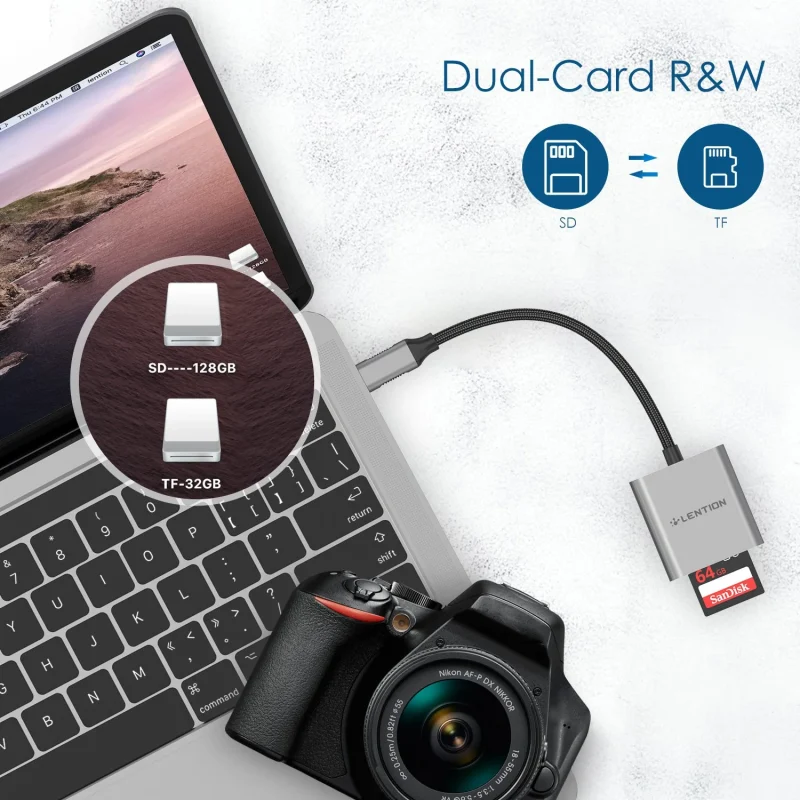 قیمت مبدل USB C به C8 SD/MicroSD دیجیکالا و قیمت ترب