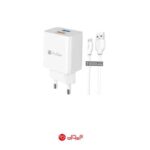 شارژر دیواری پرووان مدل PWC520 به همراه کابل تبدیل microusb قیمت پرووان لوازم جانبی ProOne پرووان قیمت لوازم جانبی ProOne شارژر شارژر دیواری