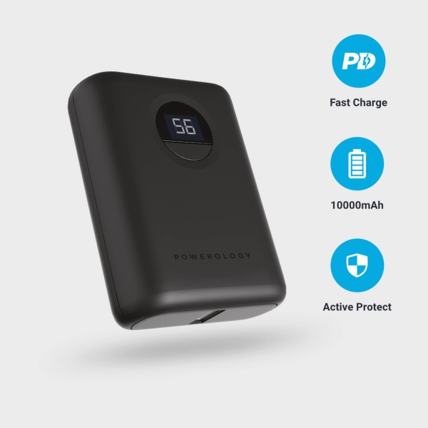 قیمت پاوربانک 10000 میلی آمپر پاورولوژی Powerology Power Bank 10000mAh PD 20W PPBCHA04 /