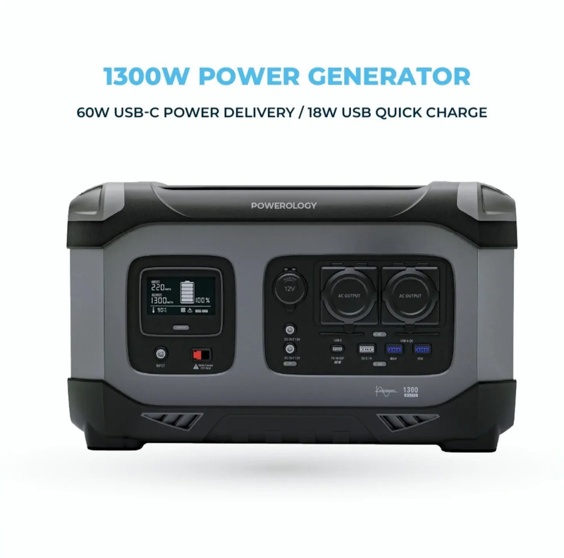 قیمت پاوراستیشن 1300 وات پاورولوژی Powerology 392000mAh Power Generator 1300W /