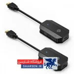 آداپتور HDMI بی‌سیم Powerology میرورینگ - کیفیت فول اچ‌دی 1080P و کابل USB-C - رنگ مشکی با استفاده از این آداپتور HDMI بی‌سیم Powerology، تصاویر و ویدئوهای خود را با کیفیت بالای فول اچ‌دی 1080P و از طریق کابل USB-C، به نمایش بگذارید.