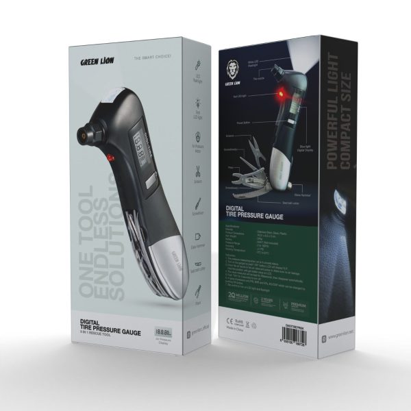 قیمت دستگاه گیج فشار دیجیتالی لاستیک 9در1 گرین Green Digital Tire Pressure Gauge 9 In 1 Rescue Tool دستگاه گیج فشار دیجیتالی لاستیک 9در1 گرین Green Digital Tire Pressure Gauge 9 In 1 Rescue Tool