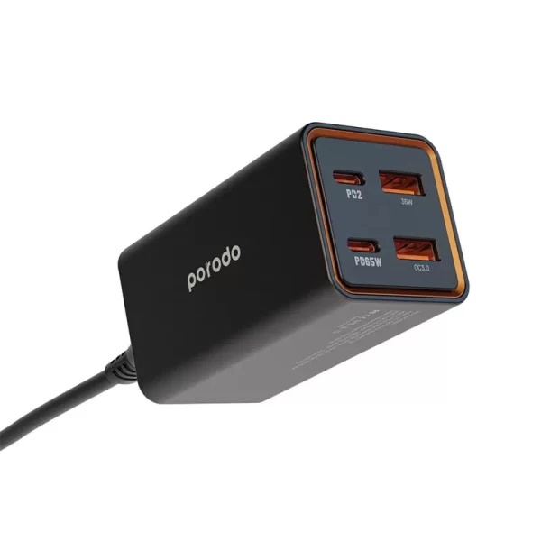 شارژر رومیزی 4 پورت Porodo مدل PD-FWCH014