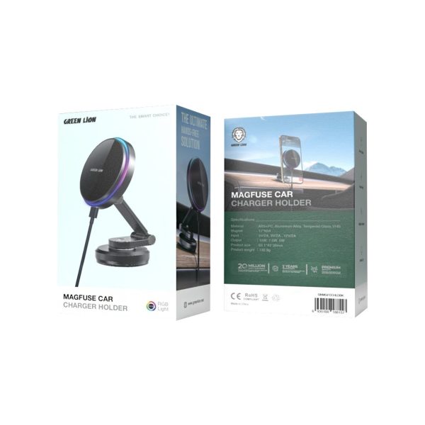 قیمت نگهدارنده و شارژر خودرو مگفیوز گرین Green Magfuse Car Charger Holder نگهدارنده و شارژر خودرو مگفیوز گرین Green Magfuse Car Charger Holder