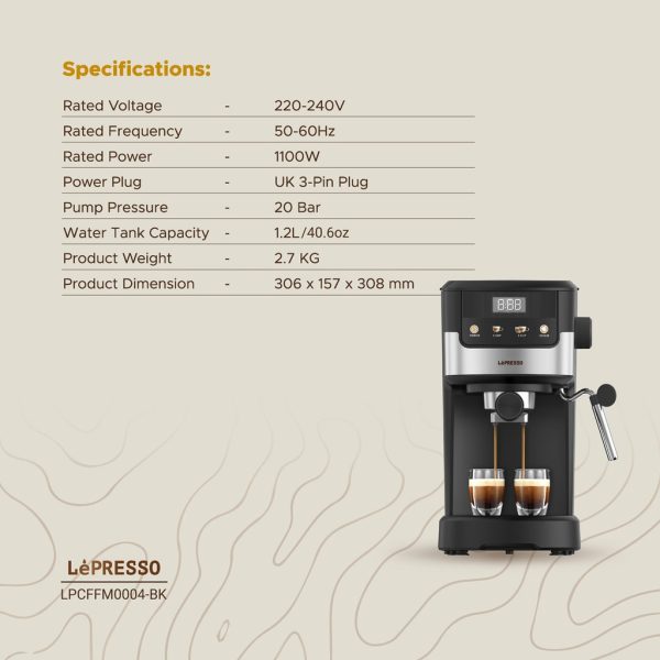 اسپرسو ساز برند Lepresso مدل Supreema کد LPCFFM0004 - Image 7