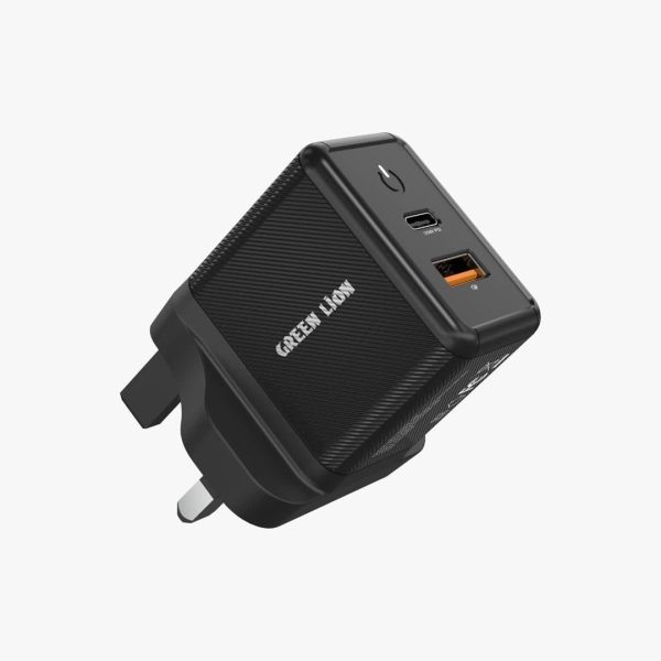 قیمت شارژر دیواری گان 35 واتی گرین Green 35W Gan Wall Charger with USB-C to Lightning Cable شارژر دیواری گان 35 واتی گرین Green 35W Gan Wall Charger with USB-C to Lightning Cable