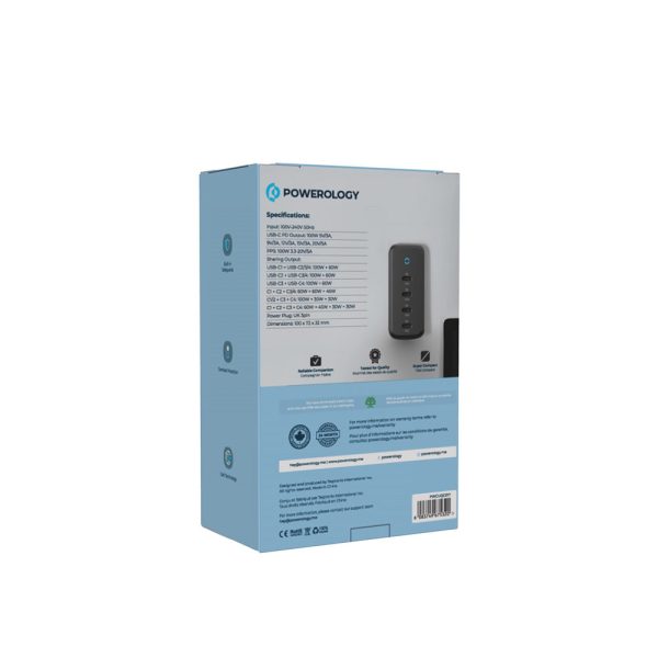 قیمت شارژر رومیزی 165 وات پاورولوژی Powerology 165W GaN Charger /