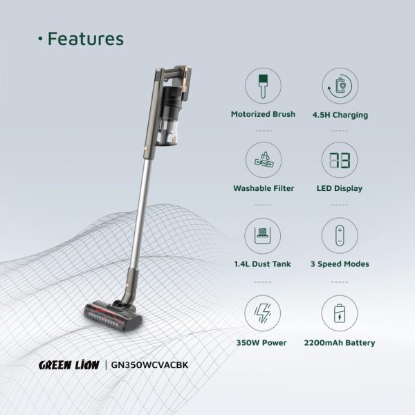جارو شارژی گرین لاین مدل Turbo Pro - Image 6
