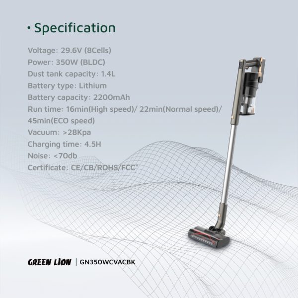 جارو شارژی گرین لاین مدل Turbo Pro - Image 7