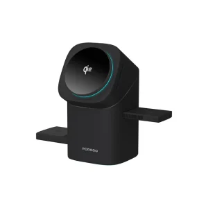 شارژر وایرلس 3 کاره پرودو مدل Auto Rotate & Slide Qi2 / PD-FWCH043-BK