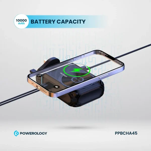 شارژ راحت و سریع با پاوربانک Magsafe 10000mAh برند پاورولوژی