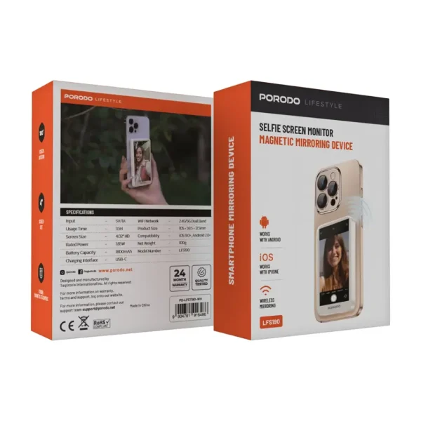 فروش آنلاین مانیتور سلفی مدل Porodo selfie screen monitor