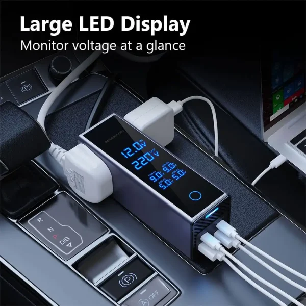 اینورتر خودرو پاورولوژی Powerology 300W Power Inverter PWC044