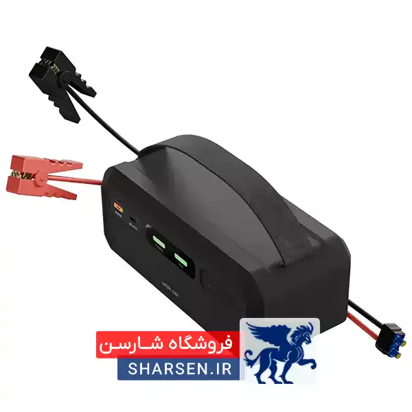 مناسب برای فروشگاه آنلاین جامپ استارتر 12V گرین لاین مدل GNSPRCTRJP استارت سریع + پاوربانک + پمپ باد ✅ جریان پیک 1000A ✅ باتری 12000mAh ✅ پمپ باد 150 PSI ✅ چراغ قوه LED چندحالته ✅ خروجی USB و Type-C مناسب برای خودروهای سواری، موتور سیکلت، کمپینگ و سفر. با ضمانت اصالت کالا و ارسال سریع.