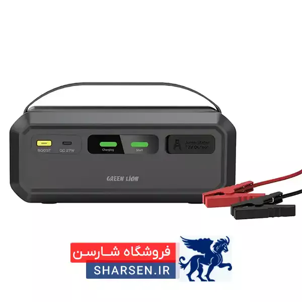 تبلیغاتی و ترغیب‌کننده با جامپ استارتر گرین لاین GNSPRCTRJP، همیشه آماده حرکت باشید! دیگر نگران خوابیدن باتری خودرو نباشید! این دستگاه همه‌کاره با قابلیت استارت سریع، شارژ موبایل، باد کردن لاستیک و روشنایی اضطراری، همراهی بی‌نظیر برای سفرهای جاده‌ای و شرایط پیش‌بینی‌نشده است. طراحی سبک، عملکرد قدرتمند و ایمنی بالا، آن را به انتخاب اول رانندگان حرفه‌ای تبدیل کرده است.