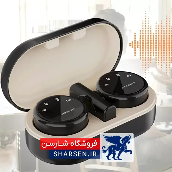 میکروفون بی‌سیم دو کاربره پرودو مدل لاوالیر ا Wireless Microphone Two Users Porodo Model LAVALIER - Image 2