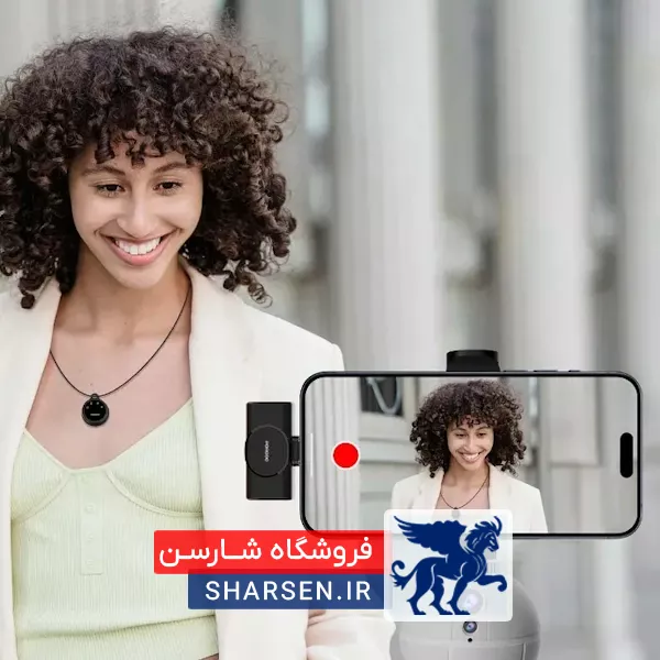 میکروفون بی‌سیم دو کاربره پرودو مدل لاوالیر ا Wireless Microphone Two Users Porodo Model LAVALIER - Image 3